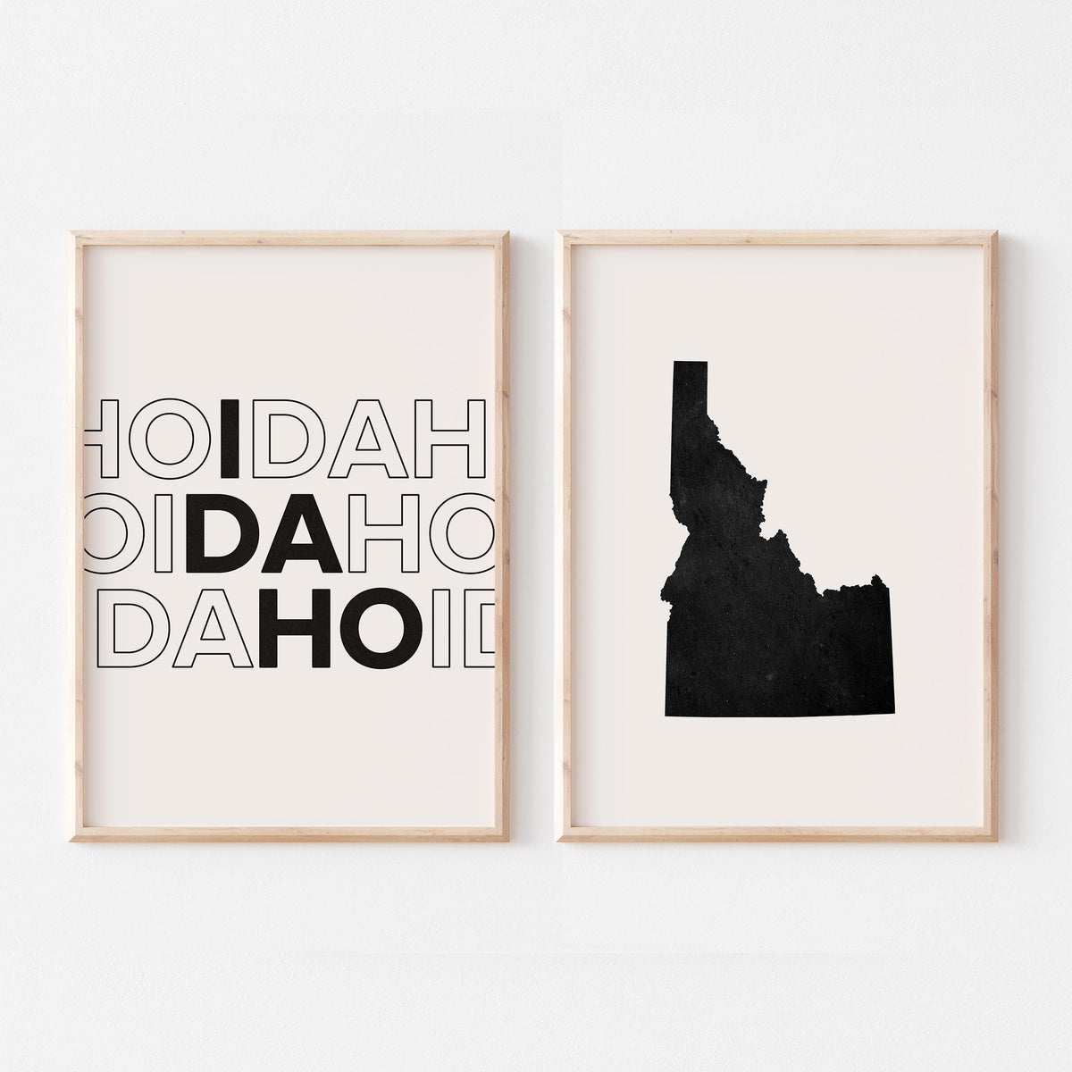 idaho map and typography wall art set - image 5