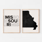 missouri map and typography wall art set - image 3