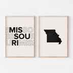 missouri map and typography wall art set - image 5