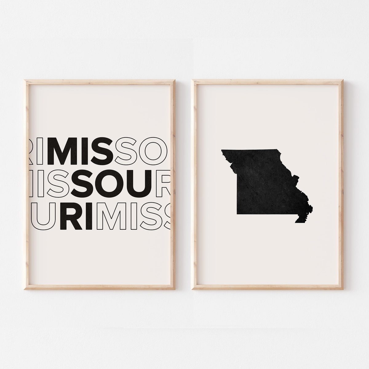 missouri map and typography wall art set - image 5