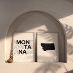 montana map and typography wall art set - image 6