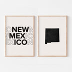 new mexico map and typography wall art set - image 5