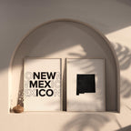 new mexico map and typography wall art set - image 6