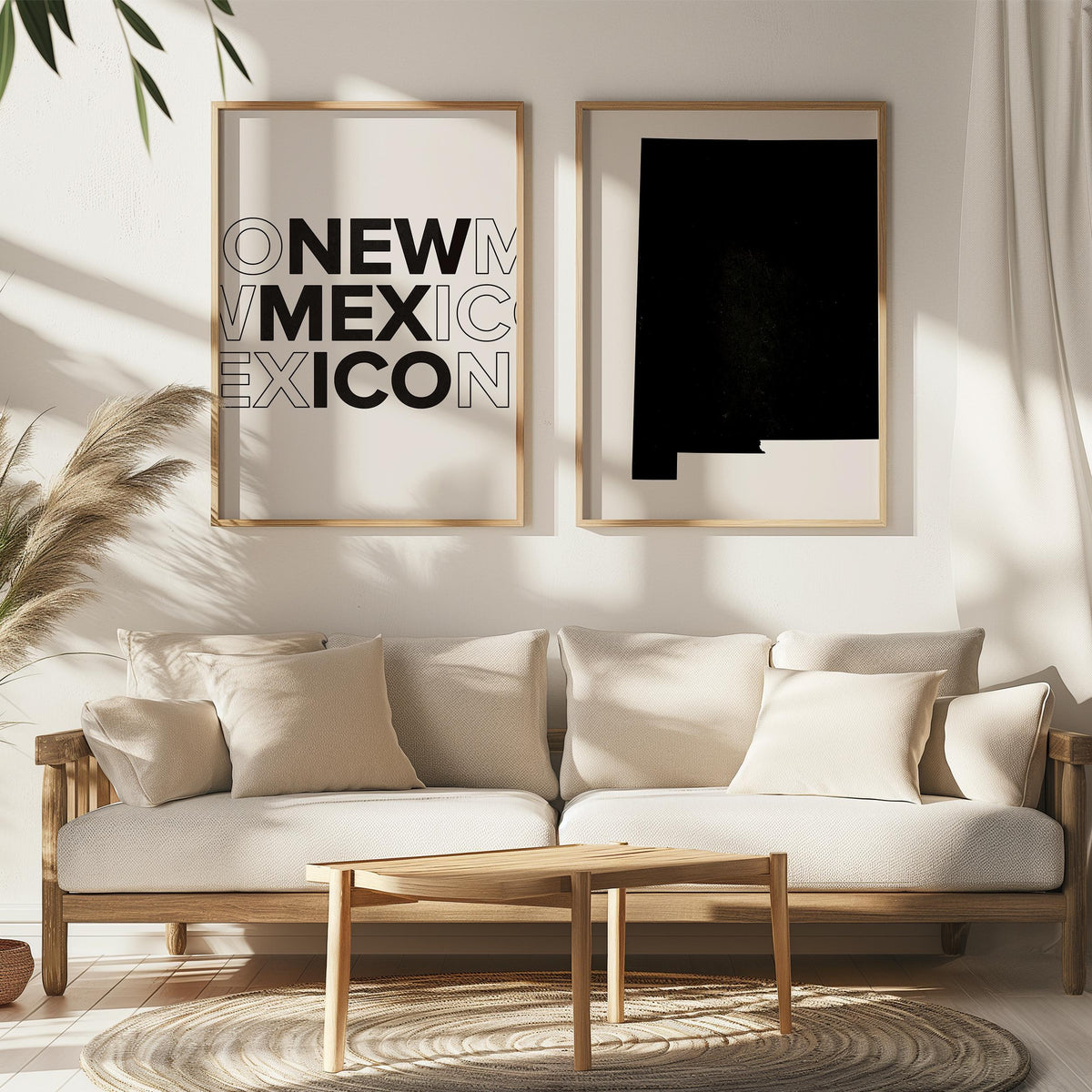 new mexico map and typography wall art set - image 4