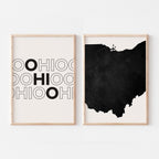 ohio map and typography wall art set - image 3