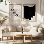 ohio map and typography wall art set - image 4