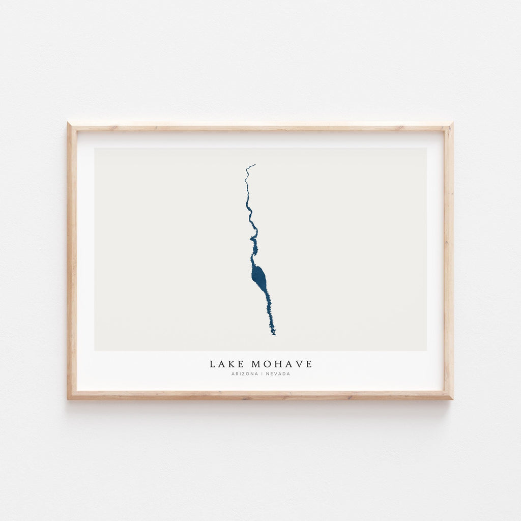 lake mohave arizona map poster – minimalist lake wall art - image 2