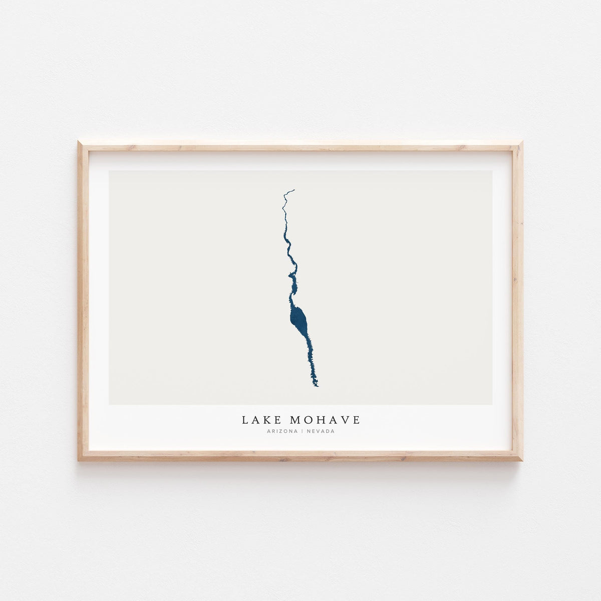 lake mohave arizona map poster – minimalist lake wall art - image 2