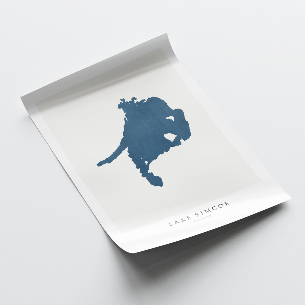 lake simcoe ontario map poster – minimalist lake wall art - image 6