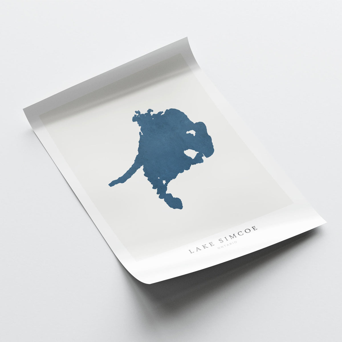 lake simcoe ontario map poster – minimalist lake wall art - image 6