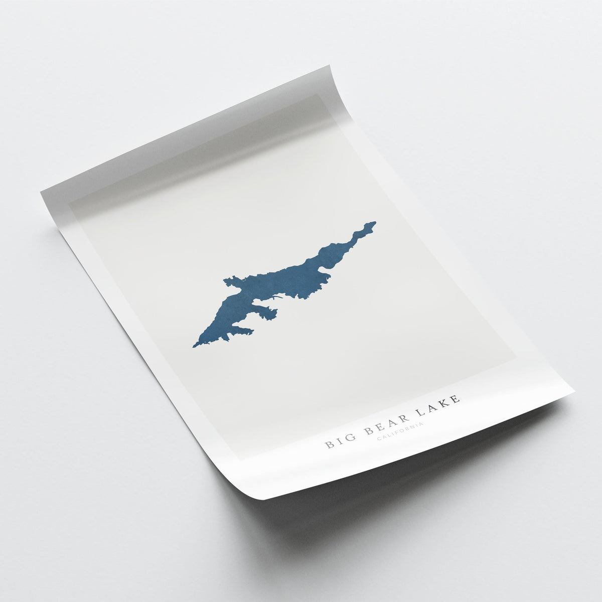 big bear lake california map poster – minimalist lake wall art - image 6