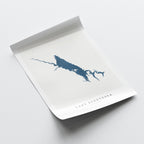 lake berryessa california map poster – minimalist lake wall art - image 6