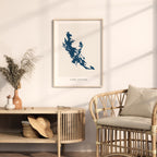 lake joseph ontario map poster – minimalist lake wall art - image 5