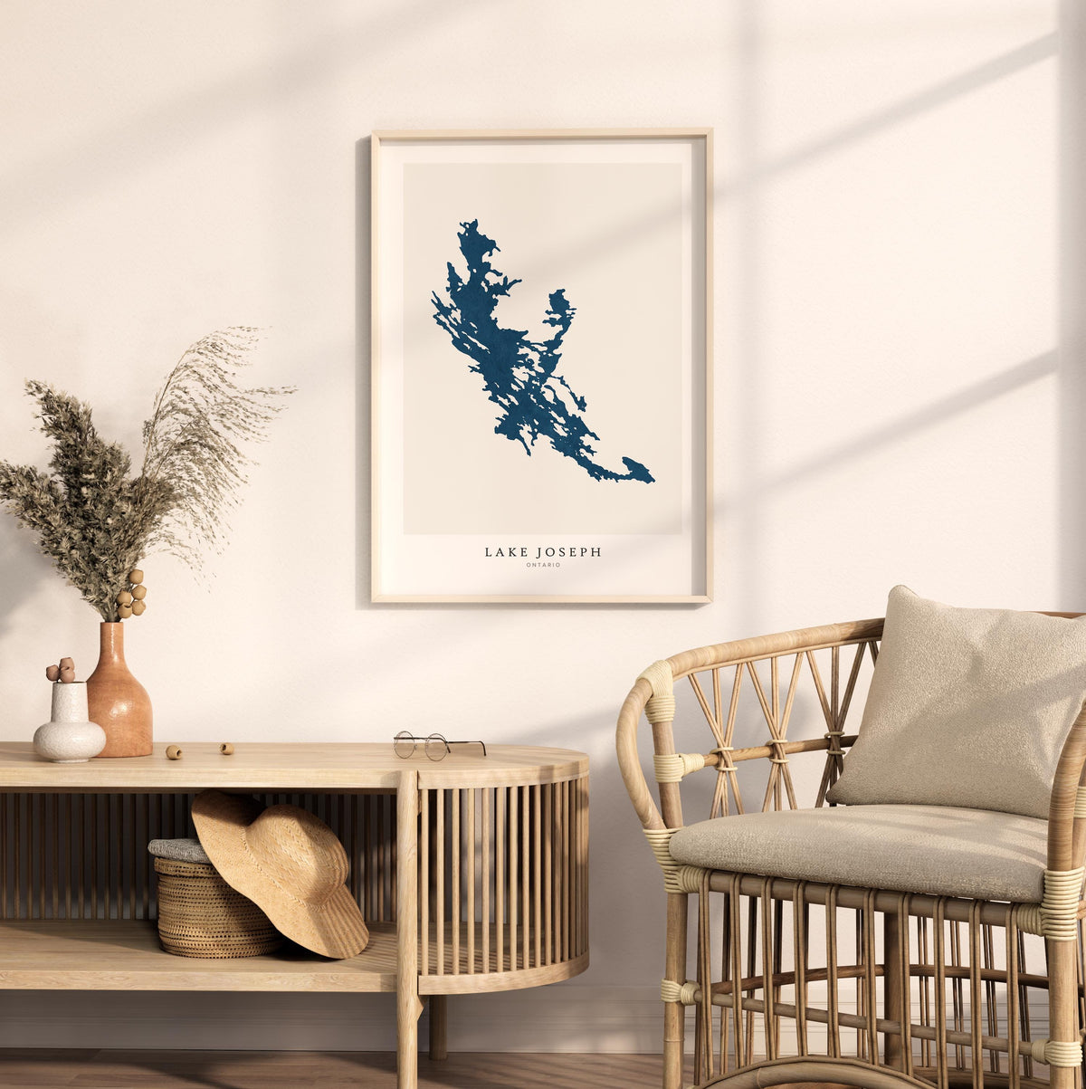 lake joseph ontario map poster – minimalist lake wall art - image 5
