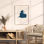lake st clair michigan map poster – minimalist lake wall art - image 5