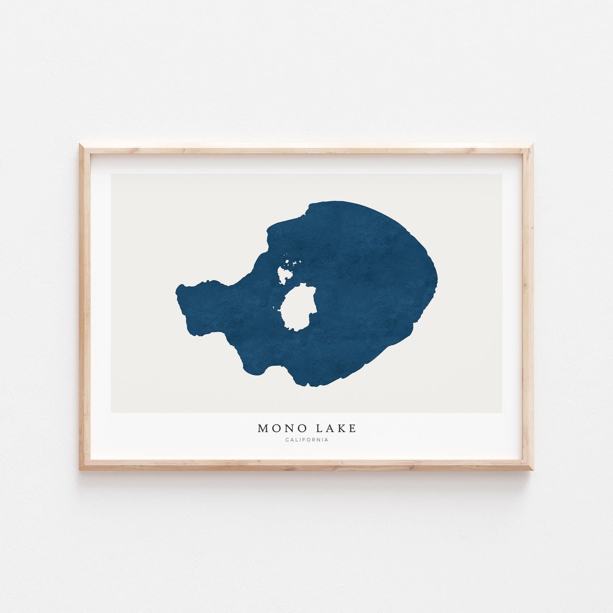 mono lake california map poster – minimalist lake wall art - image 2