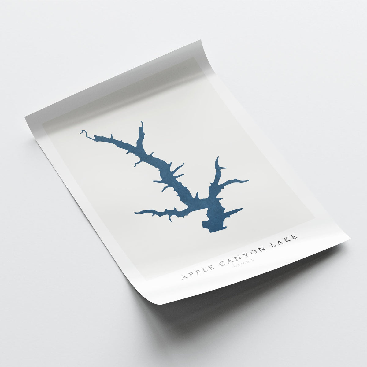 apple canyon lake illinois map poster – minimalist lake wall art - image 6