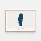 bear lake idaho map poster – minimalist lake wall art - image 2