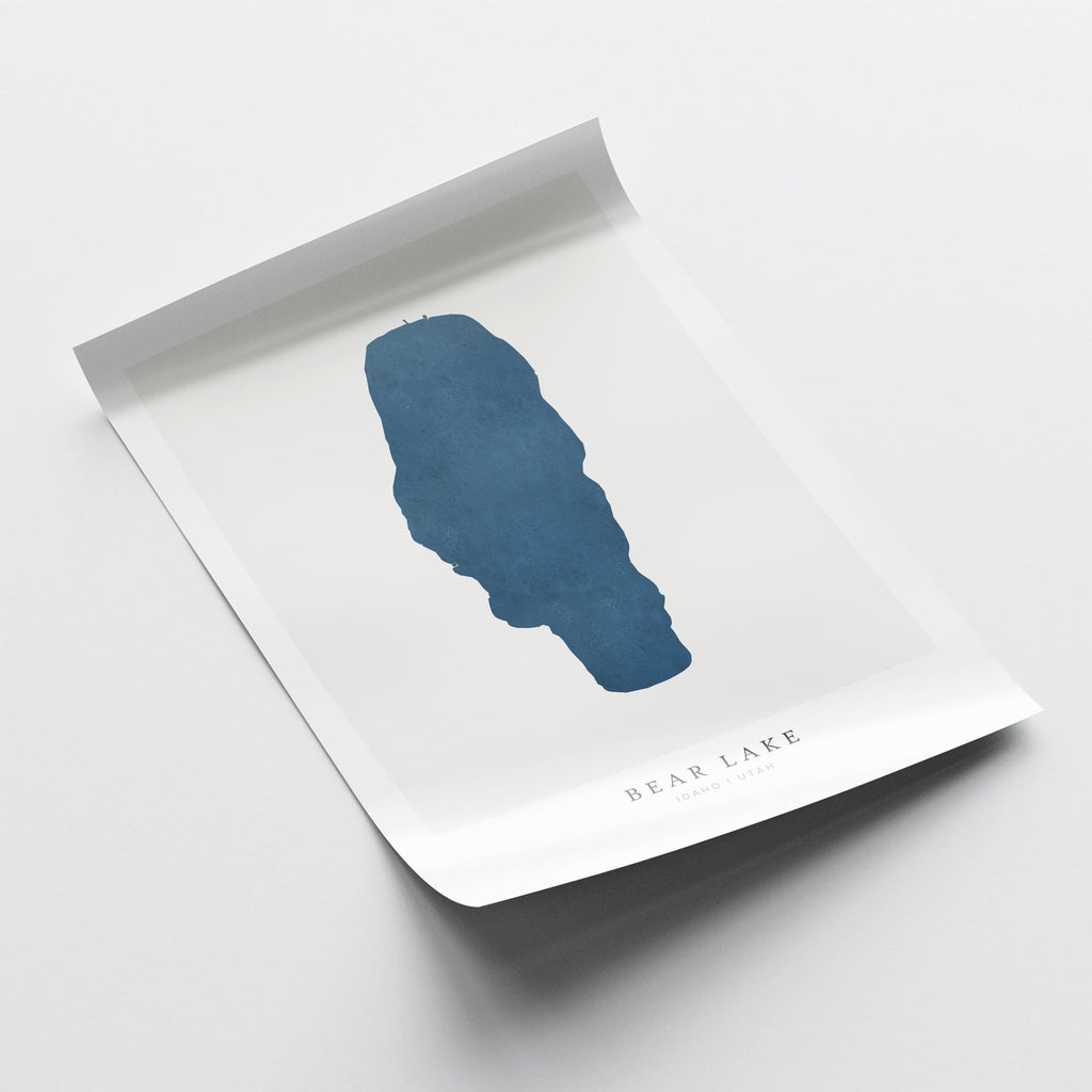 bear lake idaho map poster – minimalist lake wall art - image 6