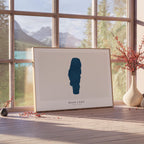 bear lake idaho map poster – minimalist lake wall art - image 4