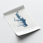 chesapeake bay delaware map poster – minimalist lake wall art - image 6