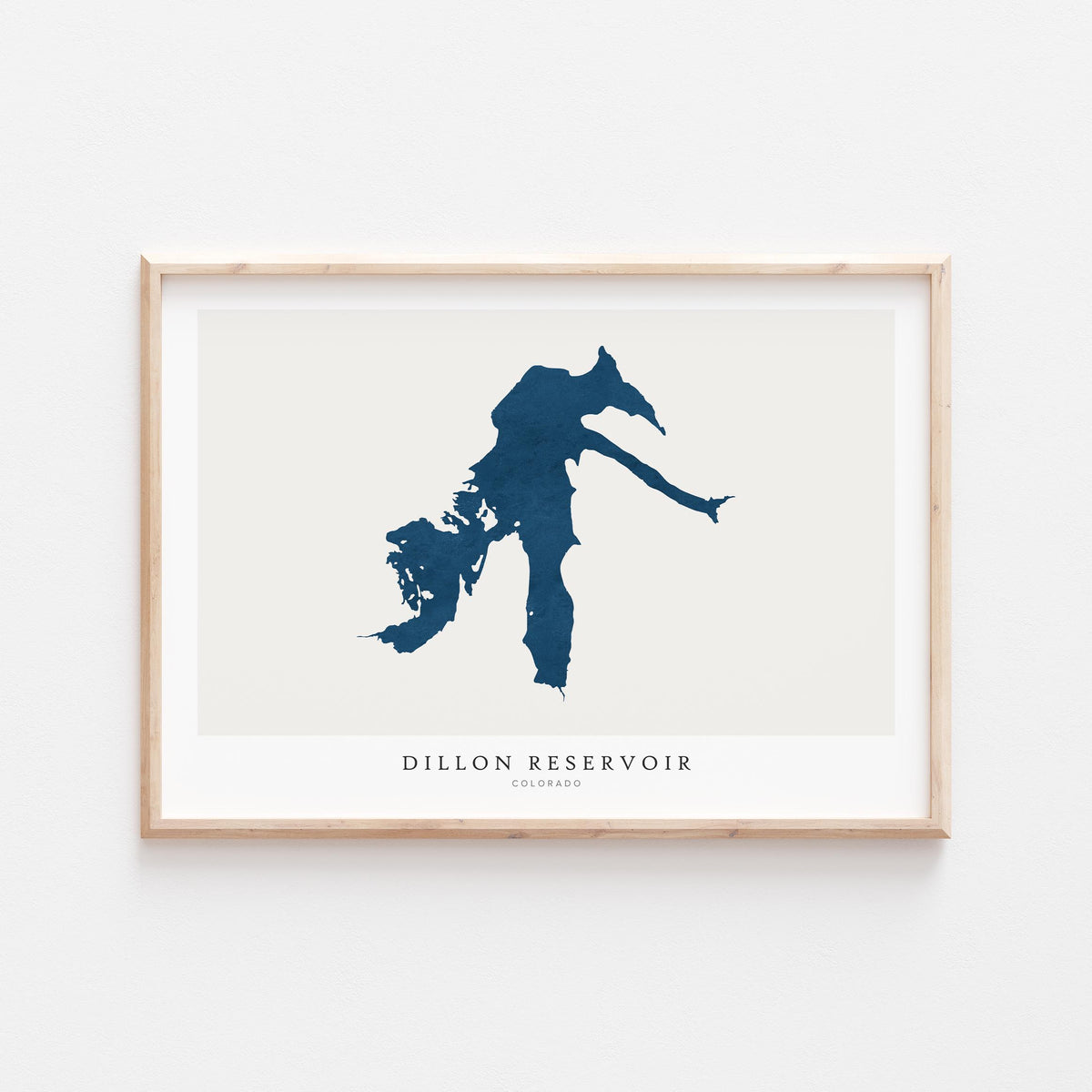 dillon reservoir colorado map poster – minimalist lake wall art - image 2