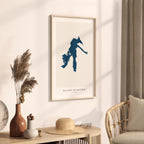 dillon reservoir colorado map poster – minimalist lake wall art - image 3