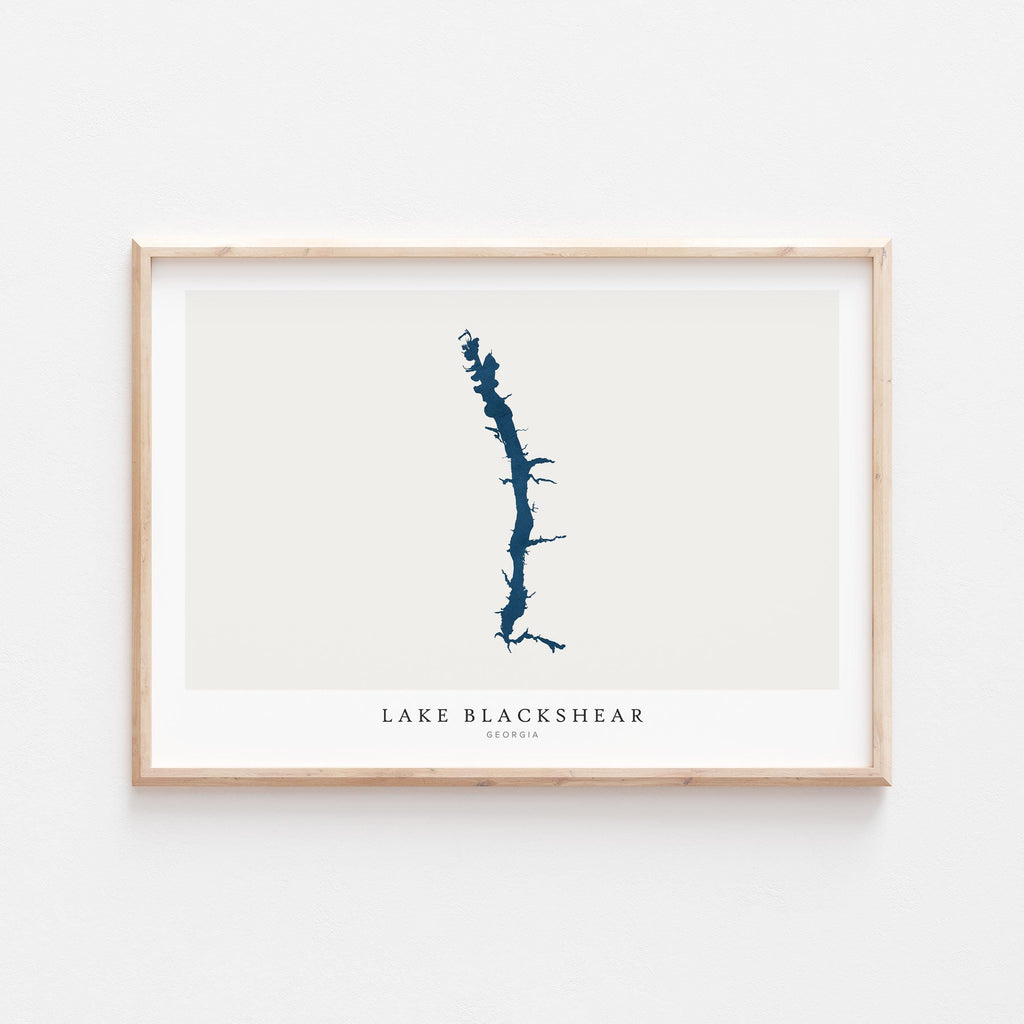 lake blackshear georgia map poster – minimalist lake wall art - image 2