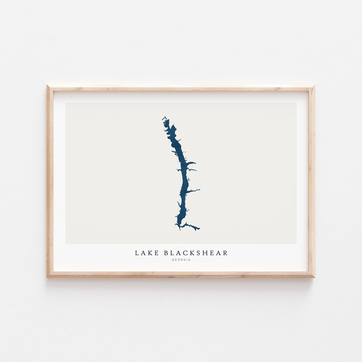 lake blackshear georgia map poster – minimalist lake wall art - image 2