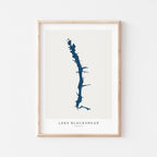 lake blackshear georgia map poster – minimalist lake wall art - image 1