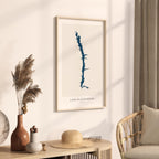 lake blackshear georgia map poster – minimalist lake wall art - image 3
