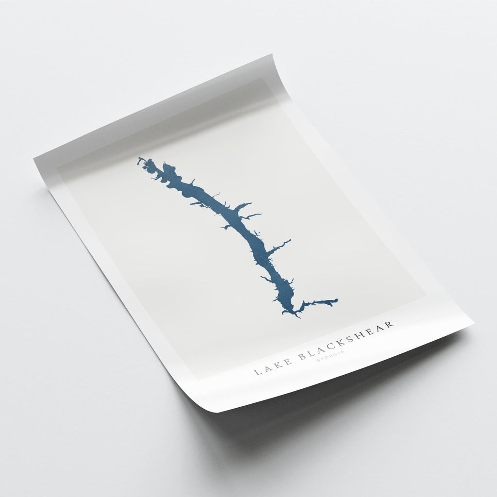 lake blackshear georgia map poster – minimalist lake wall art - image 6