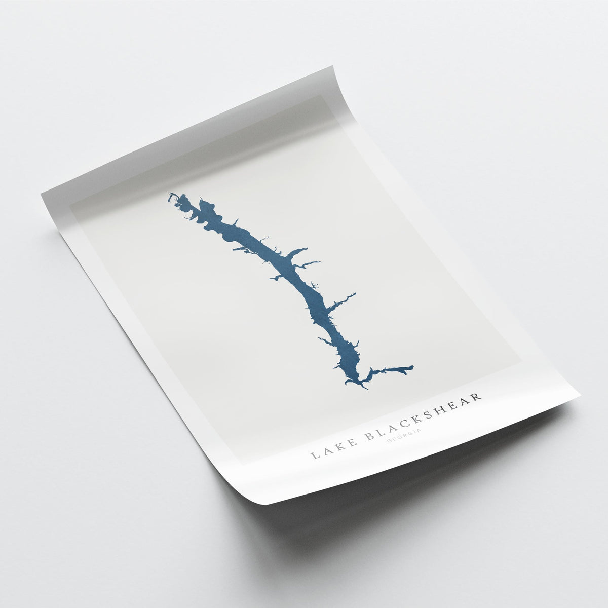 lake blackshear georgia map poster – minimalist lake wall art - image 6