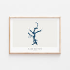 lake burton georgia map poster – minimalist lake wall art - image 2