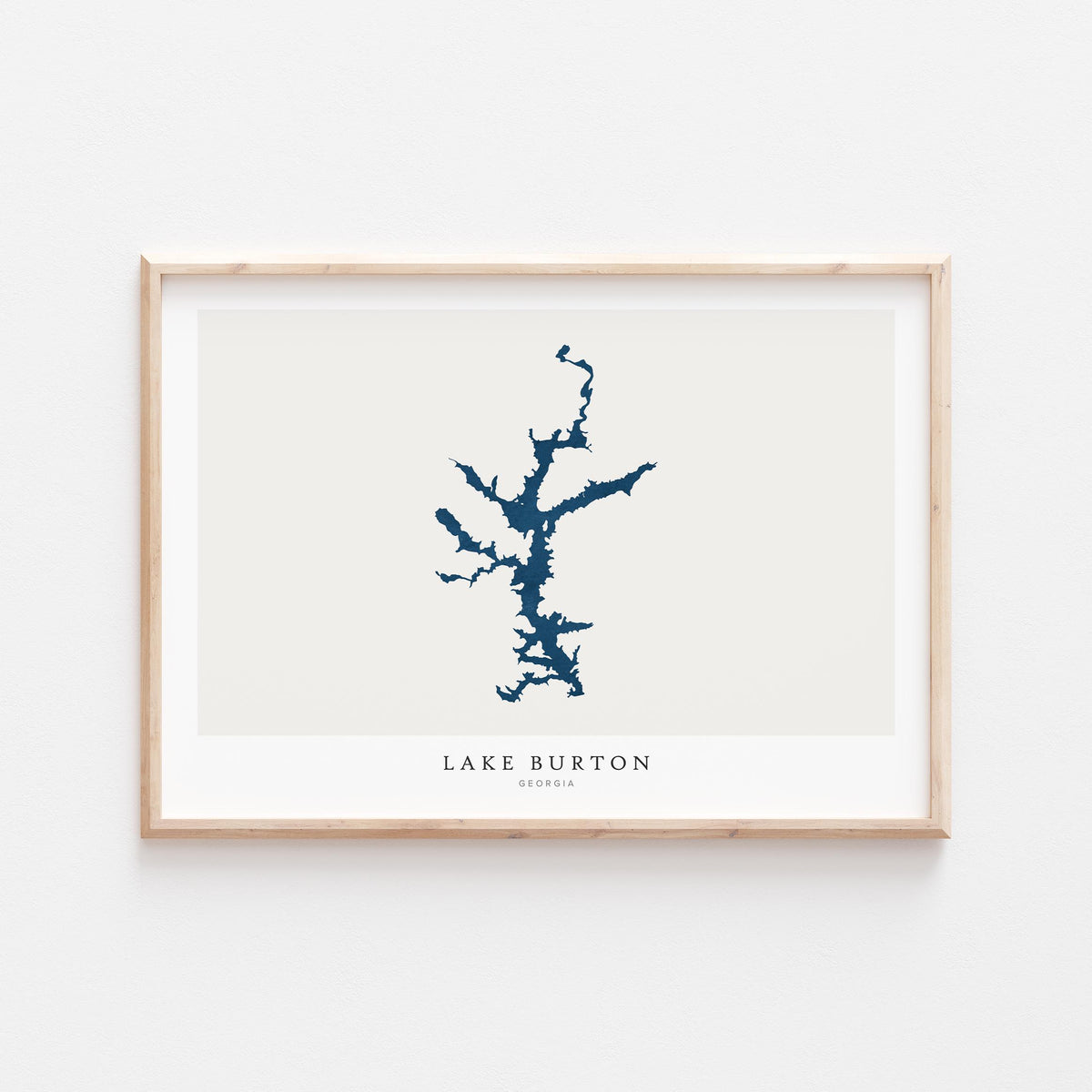 lake burton georgia map poster – minimalist lake wall art - image 2