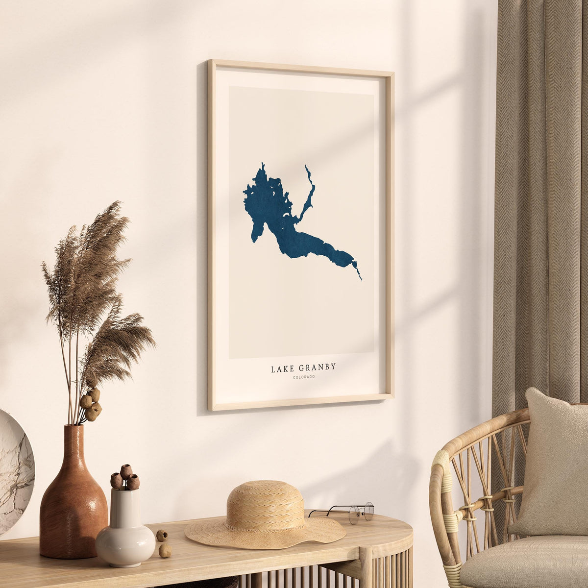 lake granby colorado map poster – minimalist lake wall art - image 3