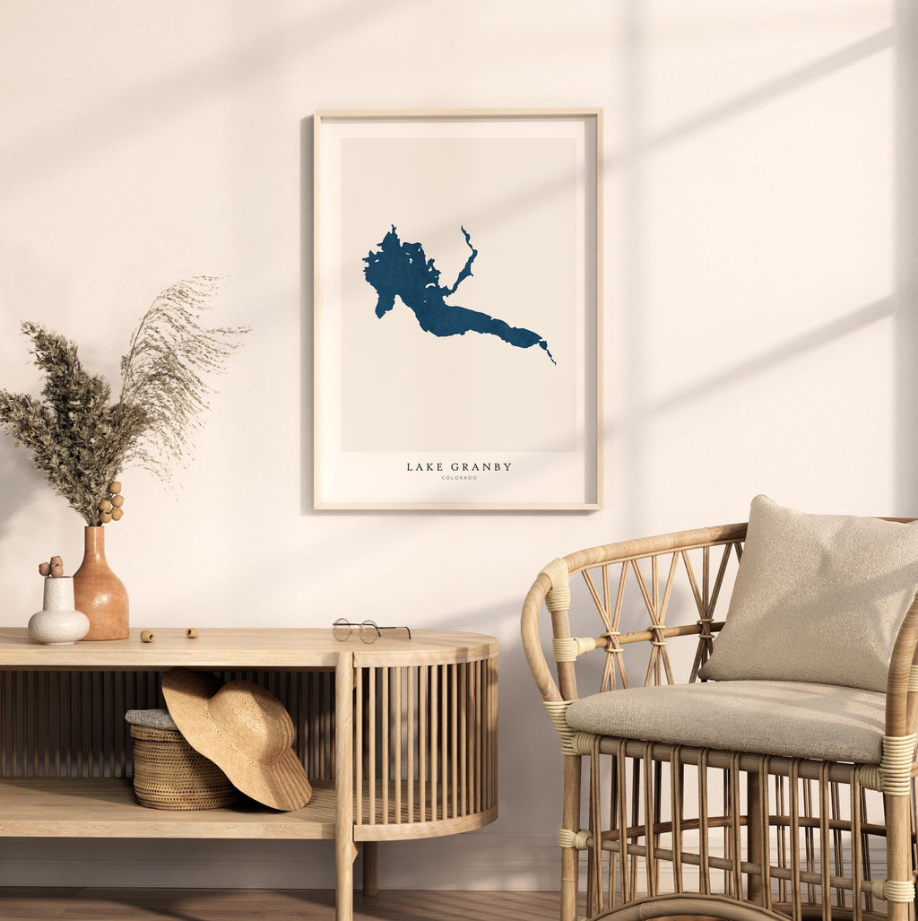 lake granby colorado map poster – minimalist lake wall art - image 5