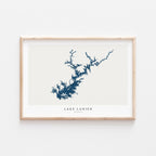 lake lanier georgia map poster – minimalist lake wall art - image 2