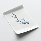 lake oconee georgia map poster – minimalist lake wall art - image 6