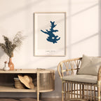 lake petit georgia map poster – minimalist lake wall art - image 5