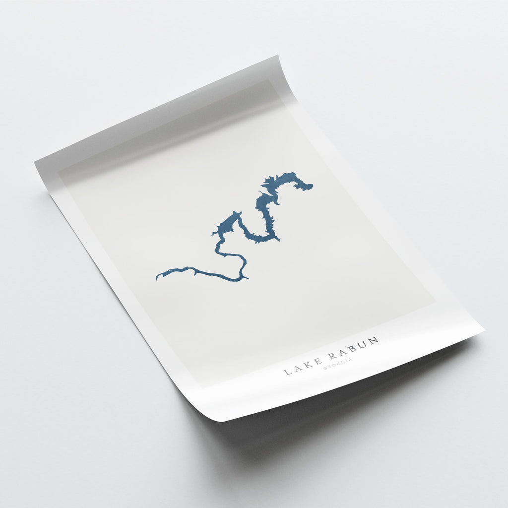 lake rabun georgia map poster – minimalist lake wall art - image 6