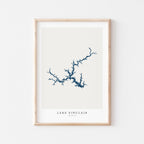 lake sinclair georgia map poster – minimalist lake wall art - image 2