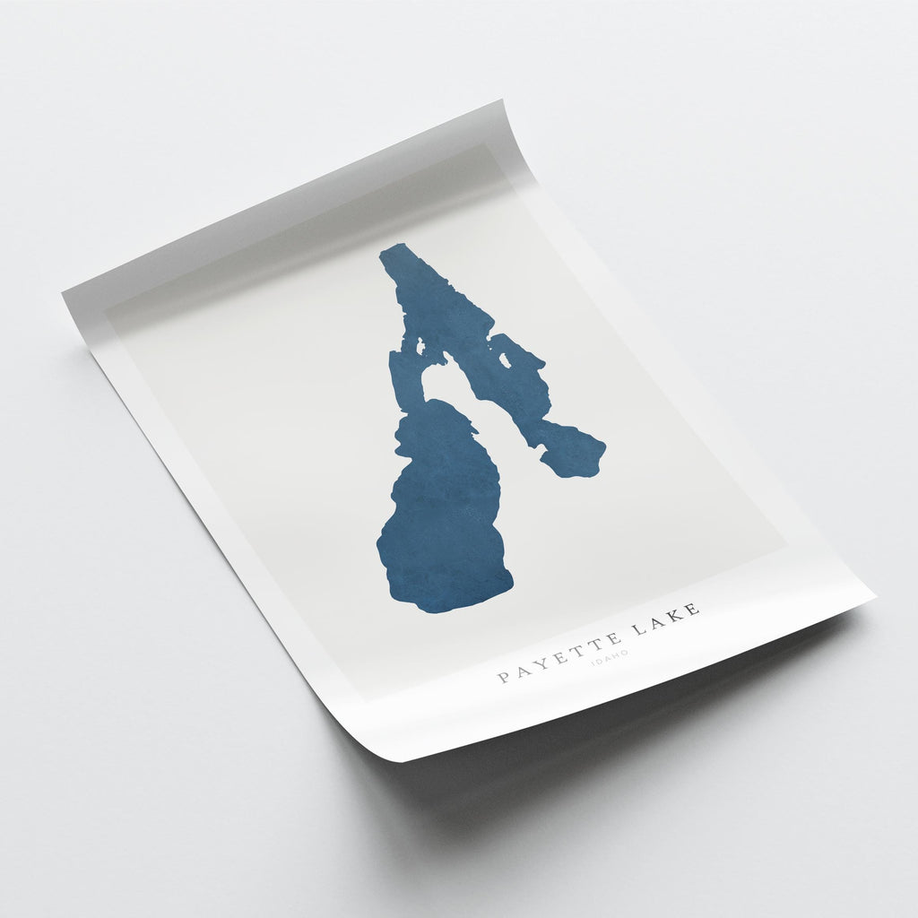 payette lake idaho map poster – minimalist lake wall art - image 6