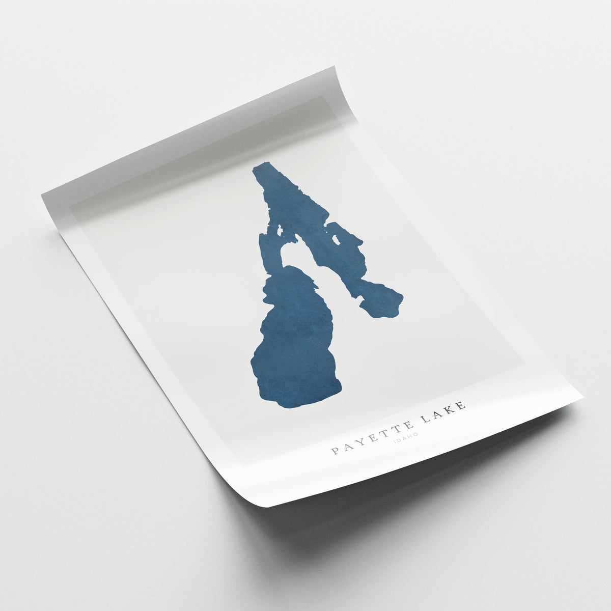payette lake idaho map poster – minimalist lake wall art - image 6