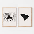 south carolina map and typography wall art set - image 5