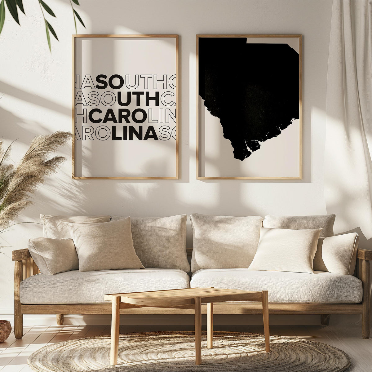 south carolina map and typography wall art set - image 4