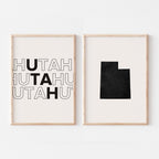 utah map and typography wall art set - image 5