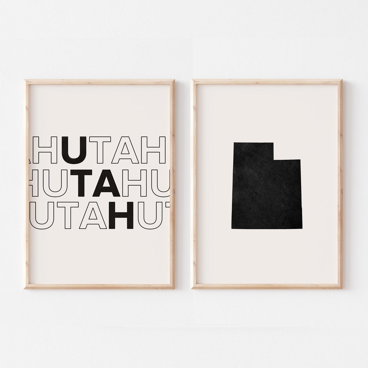 utah map and typography wall art set - image 5