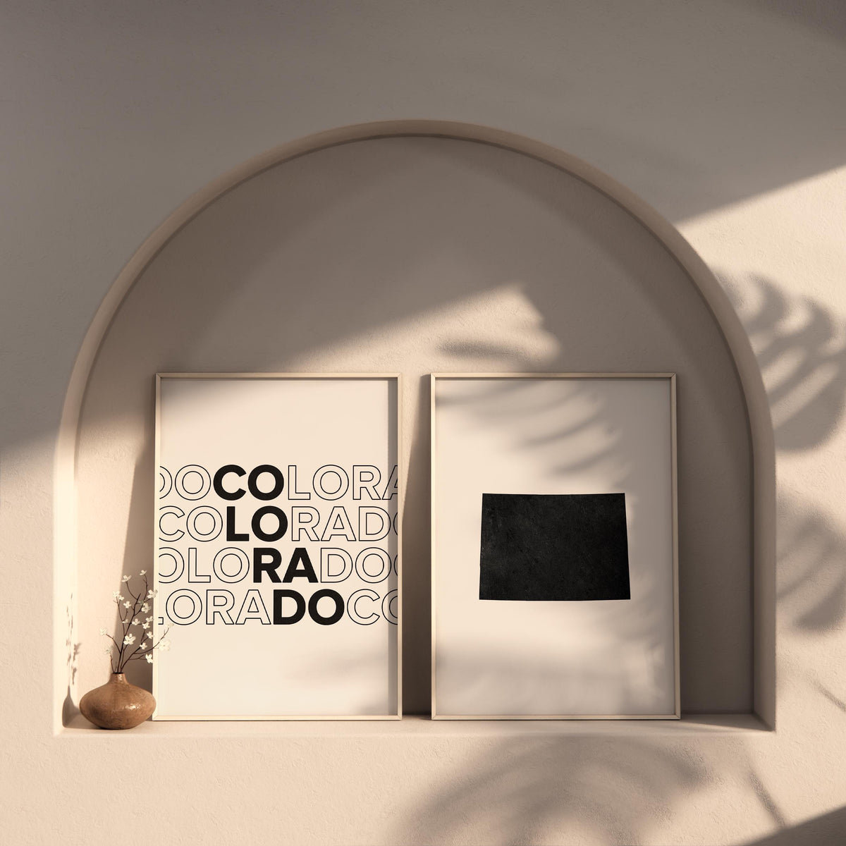 colorado map and typography wall art set - image 6