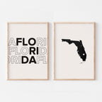 florida map and typography wall art set - image 5